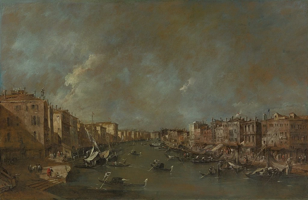 Veduta di Canal Grande dal Ponte di Rialto - Yale University Art Gallery